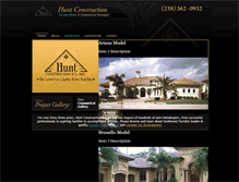 Tablet Screenshot of huntconstruction.com